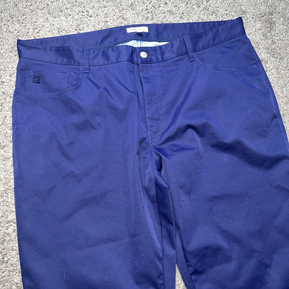 Peter Millar Pants Mens 40x32 Navy Blue Performance Chino 5 Pocket Golf EB66